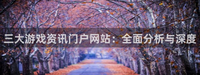 赢咖娱乐平台官网入口：三大游戏资讯门户网站：全面分析与深度